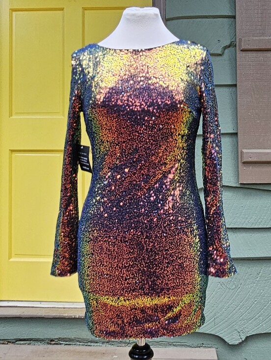 Charlotte Russe Dresses & Skirts - NWT Charlotte Russe Iridescent Sequin Bodycon Dress S